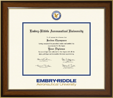Embry-Riddle Aeronautical University diploma frame - Dimensions Diploma Frame in Westwood