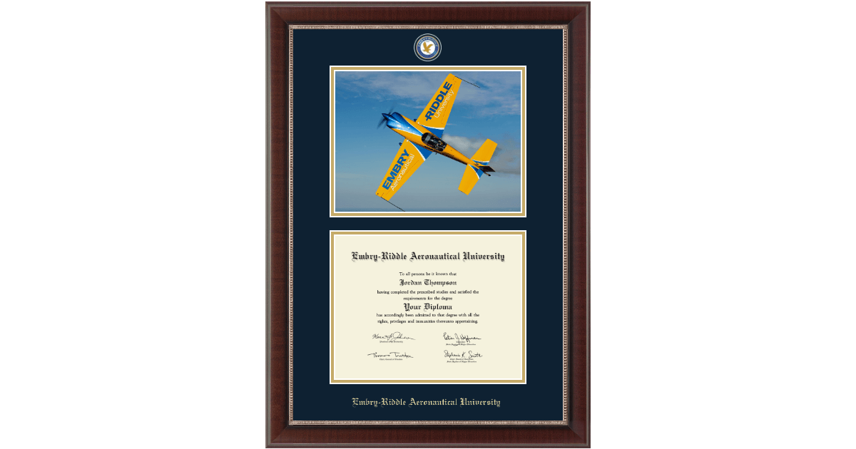 Campus Scene Masterpiece Medallion Diploma Frame in Chateau Embry