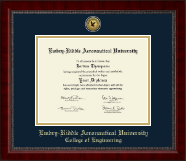Embry-Riddle Aeronautical University diploma frame - Gold Engraved Medallion Diploma Frame in Sutton