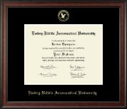 Embry-Riddle Aeronautical University diploma frame - Gold Embossed Diploma Frame in Studio