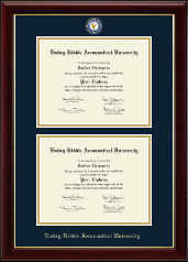 Embry-Riddle Aeronautical University diploma frame - Double Masterpiece Diploma Frame in Gallery