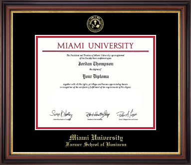 Miami University diploma frame - Gold Embossed Diploma Frame in Regency Gold