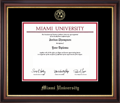 Miami University diploma frame - Gold Embossed Diploma Frame in Regency Gold
