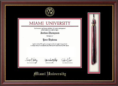Miami University diploma frame - Tassel & Cord Diploma Frame in Newport