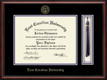 East Carolina University diploma frame - Tassel & Cord Diploma Frame in Southport