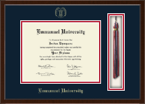 Emmanuel University diploma frame - Tassel & Cord Diploma Frame in Delta