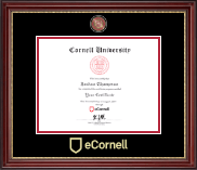 Cornell University certificate frame - Masterpiece Medallion Certificate Frame in Kensington Gold