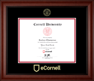 Cornell University certificate frame - Gold Embossed Certificate Frame in Cambridge