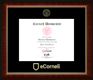 Cornell University certificate frame - Gold Embossed Certificate Frame in Murano