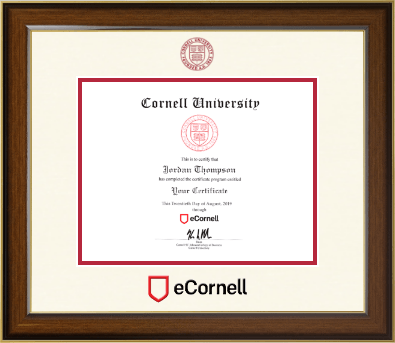 Cornell University certificate frame - Dimensions Certificate Frame in Westwood