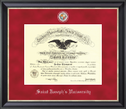 Saint Joseph's University in Pennsylvania diploma frame - Regal Diploma Frame in Noir