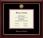 Simpson College diploma frame - Gold Engraved Medallion Diploma Frame in Gallery