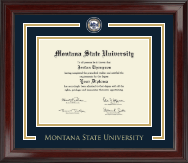 Montana State University Bozeman diploma frame - Showcase Diploma Frame in Encore