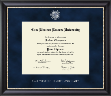 Case Western Reserve University diploma frame - Regal Diploma Frame in Noir