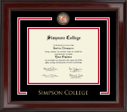 Simpson College diploma frame - Showcase Diploma Frame in Encore