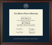 Case Western Reserve University diploma frame - Silver Embossed Diploma Frame in Studio