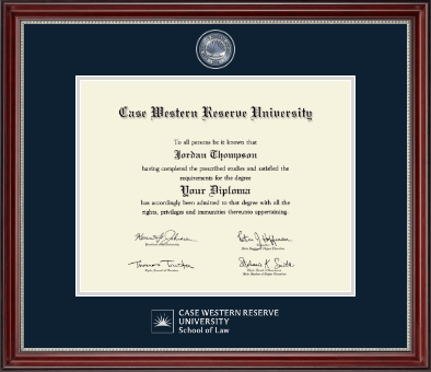 Case Western Reserve University diploma frame - Masterpiece Medallion Diploma Frame in Kensington Silver