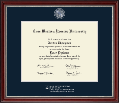Case Western Reserve University diploma frame - Masterpiece Medallion Diploma Frame in Kensington Silver