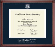 Case Western Reserve University diploma frame - Masterpiece Medallion Diploma Frame in Kensington Silver