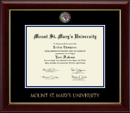 Mount St. Mary's University diploma frame - Masterpiece Medallion Diploma Frame in Gallery