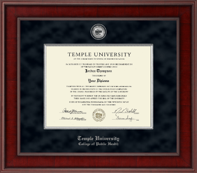 Temple University diploma frame - Presidential Masterpiece Diploma Frame in Jefferson