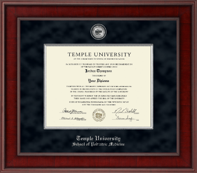Temple University diploma frame - Presidential Masterpiece Diploma Frame in Jefferson