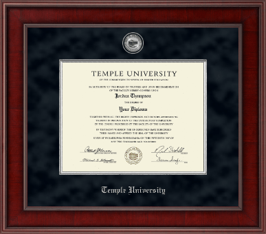 Temple University diploma frame - Presidential Masterpiece Diploma Frame in Jefferson