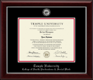 Temple University diploma frame - Masterpiece Medallion Diploma Frame in Gallery Silver