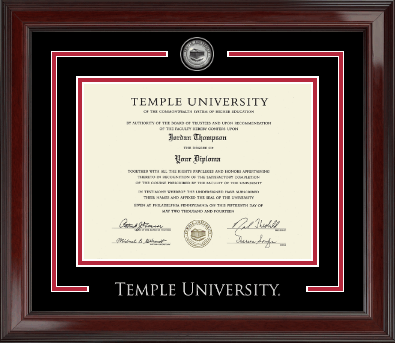 Temple University diploma frame - Showcase Diploma Frame in Encore