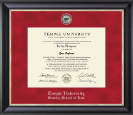Temple University diploma frame - Regal Diploma Frame in Noir