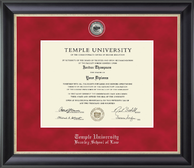 Temple University diploma frame - Regal Diploma Frame in Noir