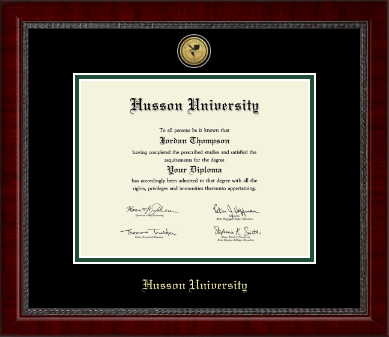 Husson University diploma frame - Gold Engraved Medallion Diploma Frame in Sutton