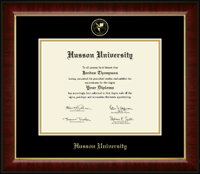 Husson University diploma frame - Gold Embossed Diploma Frame in Murano