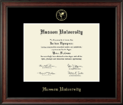 Husson University diploma frame - Gold Embossed Diploma Frame in Studio