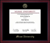 Miami University diploma frame - Gold Embossed Achievement Edition Diploma Frame in Academy