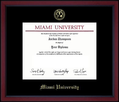 Miami University diploma frame - Gold Embossed Achievement Edition Diploma Frame in Academy