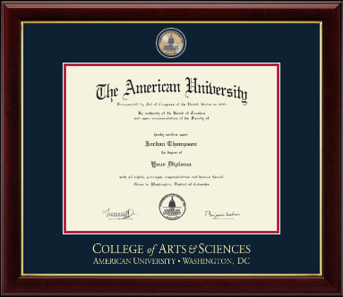 American University diploma frame - Masterpiece Medallion Diploma Frame in Gallery