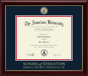 American University diploma frame - Masterpiece Medallion Diploma Frame in Gallery