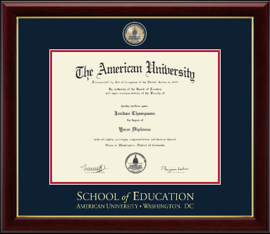 American University diploma frame - Masterpiece Medallion Diploma Frame in Gallery