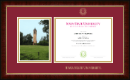 Iowa State University diploma frame - Campus Scene Diploma Frame in Murano
