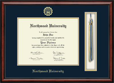 Northwood University in Florida diploma frame - Tassel & Cord Diploma Frame in Southport