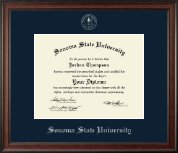 Sonoma State University diploma frame - Silver Embossed Diploma Frame in Studio