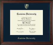 Canisius University diploma frame - Gold Embossed Diploma Frame in Studio