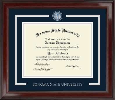 Sonoma State University diploma frame - Showcase Diploma Frame in Encore