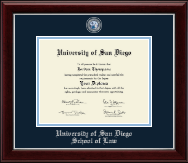 University of San Diego diploma frame - Masterpiece Medallion Diploma Frame in Gallery Silver