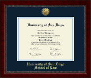University of San Diego diploma frame - Gold Engraved Medallion Diploma Frame in Sutton