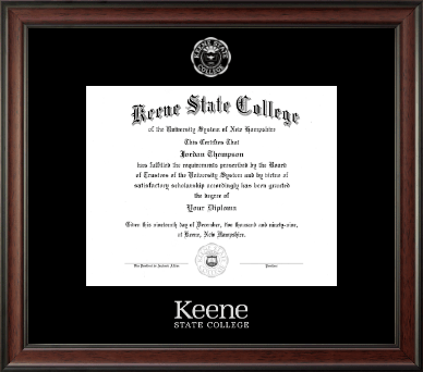 Keene State College diploma frame - Silver Embossed Diploma Frame in Studio