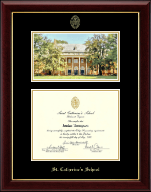 St. Catherine's School diploma frame - Campus Scene Diploma Frame in Gallery