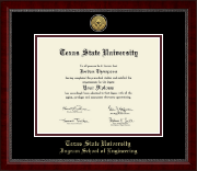 Texas State University diploma frame - Gold Engraved Medallion Diploma Frame in Sutton