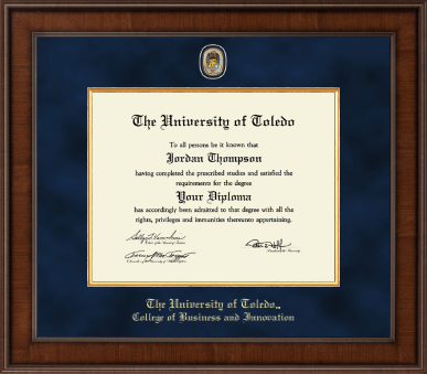 The University of Toledo diploma frame - Presidential Masterpiece Diploma Frame in Madison